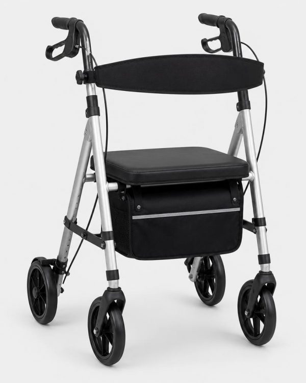 Folding Rollator Walker with Seat